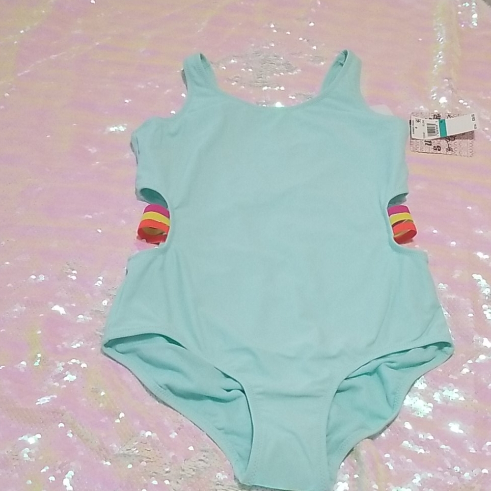 Summer Rush Gossip Girl’s Big Girl mint bathing suit/swimwear S 16